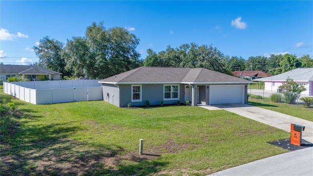 10 Pine Track Trl, Ocala, FL 34472 - ranch-style house with a garage, concrete driveway, and stucco siding
