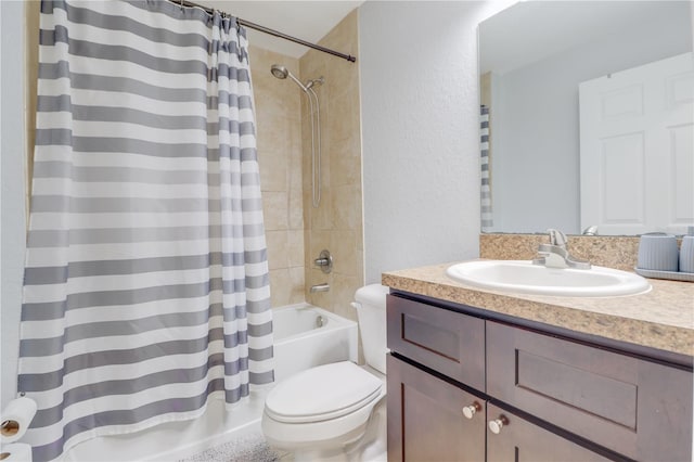 10 Pine Track Trl, Ocala, FL 34472 - bathroom featuring shower / bath combo, vanity, and a textured wall