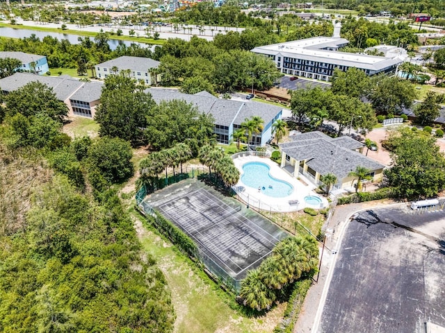 3111 Sun Lake Ct Unit B, Kissimmee, FL 34747 - drone / aerial view of a pool area and a large body of water