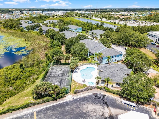 3111 Sun Lake Ct Unit B, Kissimmee, FL 34747 - drone / aerial view of a large body of water and a pool area