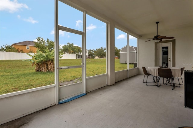 954 Revere Ave, Haines City, FL 33844 - sunroom / solarium with a ceiling fan