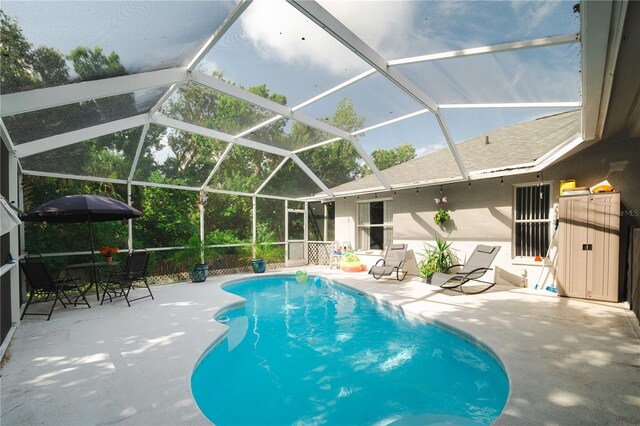 4428 Winding River Dr, Valrico, FL 33596 - swimming pool with a patio and a lanai