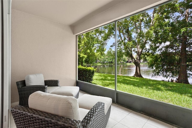 8401 Riverdale Ln Unit 8401, Davenport, FL 33896 - sunroom / solarium with a water view