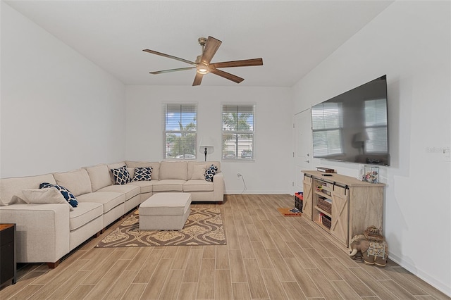 2759 Slash Way, Saint Cloud, FL 34771 - living area with light wood-type flooring and ceiling fan