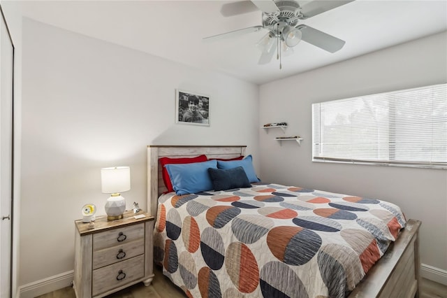 4570 Tower Pine Rd Ge, Unit Ge, Orlando, FL 32839 - bedroom featuring wood finished floors and ceiling fan