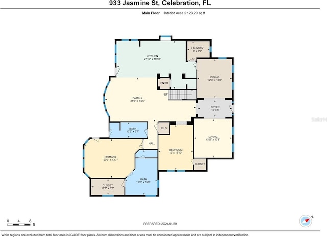 933 Jasmine St, Celebration, FL 34747 - view of floor plan / room layout