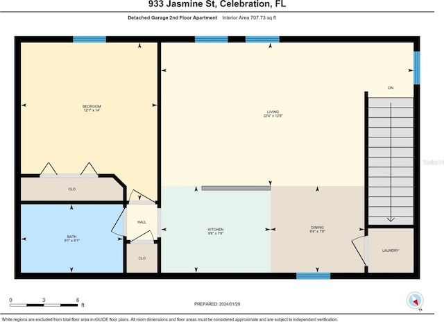 933 Jasmine St, Celebration, FL 34747 - view of floor plan / room layout