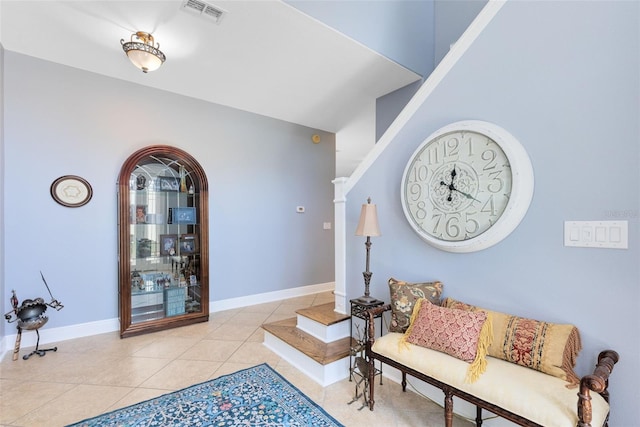 716 Timberwilde Ave, Winter Springs, FL 32708 - living area with tile patterned floors and baseboards
