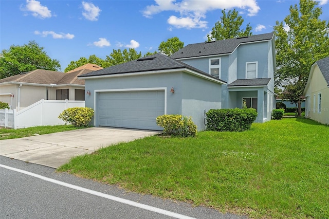 6905 Beargrass Rd, Harmony, FL 34773 - traditional-style home featuring stucco siding, a garage, driveway, and a shingled roof