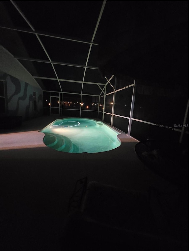 204 Canary Island Cir, Davenport, FL 33837 - view of pool at night