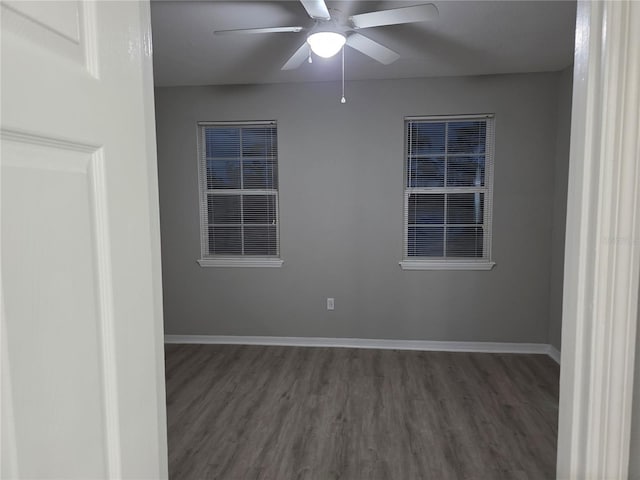3428 Soho St Unit 208, Orlando, FL 32835 - spare room featuring wood finished floors and a ceiling fan