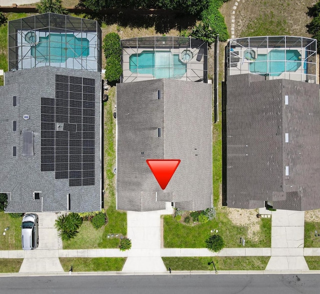 2807 Playing Otter Ct, Kissimmee, FL 34747 - drone / aerial view of a pool area