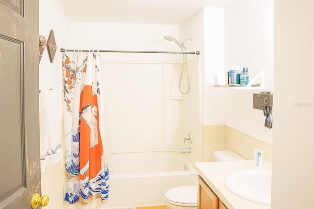 423 Midway Ave, Mascotte, FL 34753 - full bathroom with shower / bath combo with shower curtain and vanity