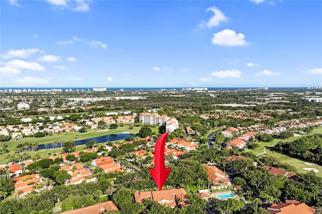 17340 Boca Club Blvd Unit 703, Boca Raton, FL 33487 - view of property location featuring a large body of water, a local golf course, and nearby suburban area