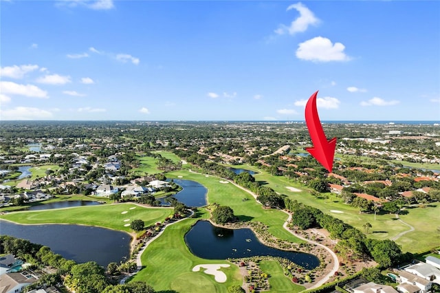 17340 Boca Club Blvd Unit 703, Boca Raton, FL 33487 - aerial perspective of suburban area with a large body of water and a golf club