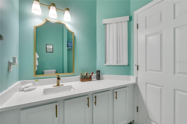 1129 Park Ridge Cir, Kissimmee, FL 34746 - half bathroom with vanity and toilet
