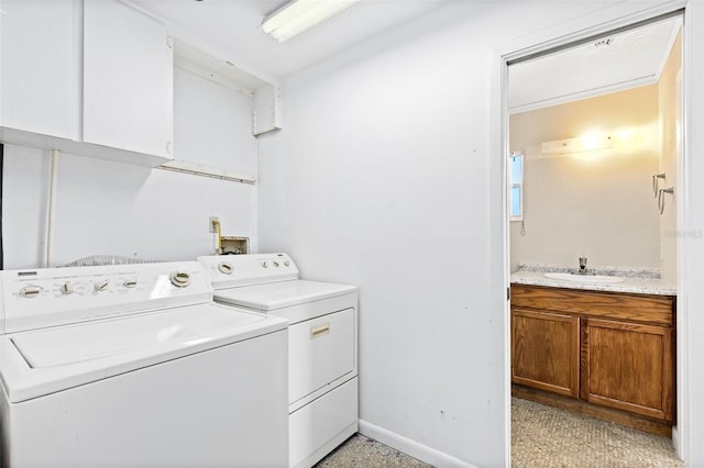 1101 Oregon Ave, Saint Cloud, FL 34769 - washroom featuring cabinet space and washer and clothes dryer