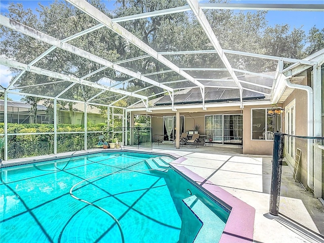 3158 Forest Breeze Way, Saint Cloud, FL 34771 - swimming pool featuring a patio area and glass enclosure