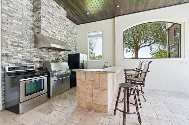 9905 Lanai View Ct, Windermere, FL 34786 - view of patio with area for grilling