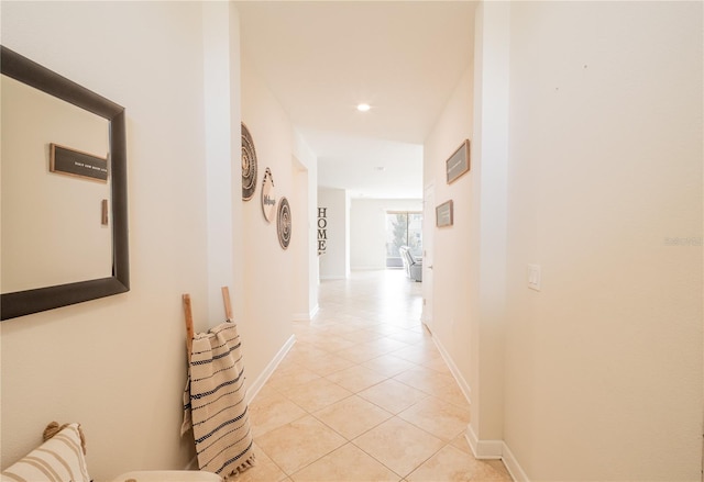 4928 Cortland Dr, Davenport, FL 33837 - corridor featuring light tile patterned floors and recessed lighting