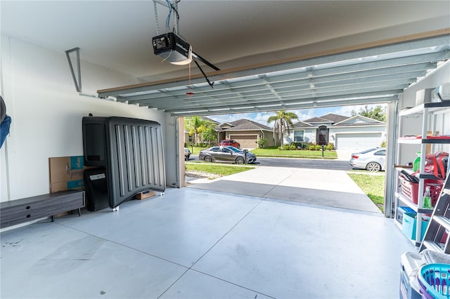 4928 Cortland Dr, Davenport, FL 33837 - garage with a garage door opener and a residential view