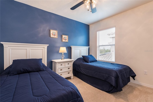 5231 Wildwood Way, Davenport, FL 33837 - carpeted bedroom featuring ceiling fan and baseboards