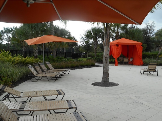 5231 Wildwood Way, Davenport, FL 33837 - view of patio / terrace featuring a gazebo