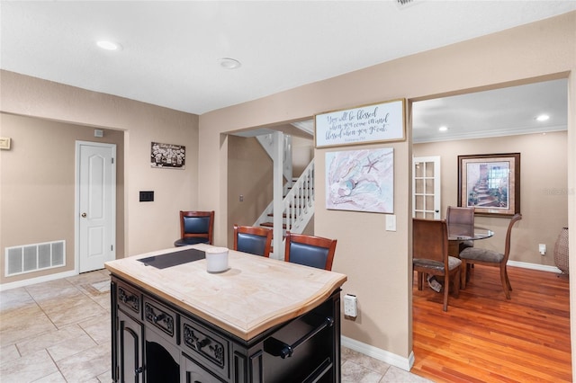 878 Elgin Dr, Winter Springs, FL 32708 - dining room with stairs and recessed lighting