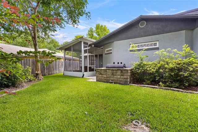 878 Elgin Dr, Winter Springs, FL 32708 - view of yard with a sunroom
