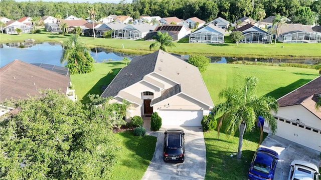 1014 Prey Ct, Kissimmee, FL 34746 - aerial view of residential area featuring a large body of water