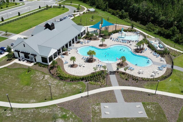 2727 Harmonia Hammock Rd, Harmony, FL 34773 - bird's eye view of a pool