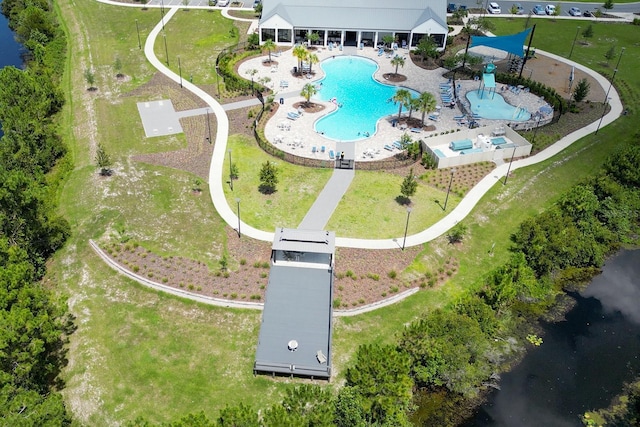 2727 Harmonia Hammock Rd, Harmony, FL 34773 - aerial view of a pool area