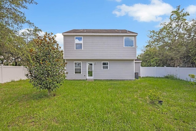 303 Anchovie Ct, Poinciana, FL 34759 - back of property with a fenced backyard