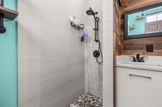 2576 R E Byrd Rd, Frostproof, FL 33843 - full bathroom with a tile shower and vanity