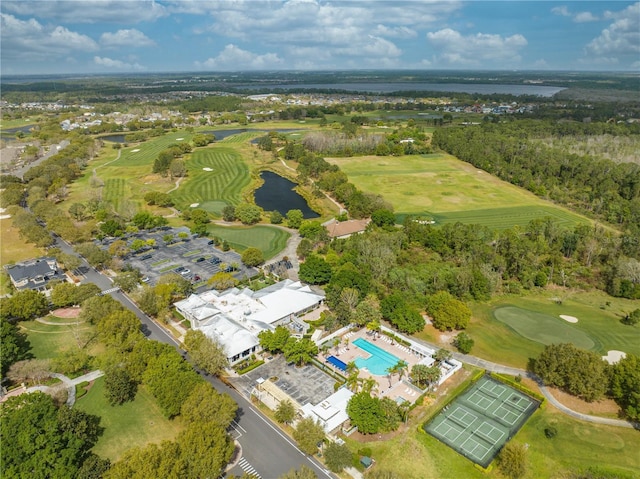 7413 Bent Tree Loop, Saint Cloud, FL 34771 - aerial view of property's location with a large body of water and a local golf course