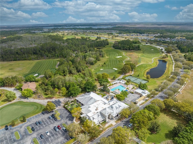 7413 Bent Tree Loop, Saint Cloud, FL 34771 - aerial view of property's location featuring a golf course and a large body of water