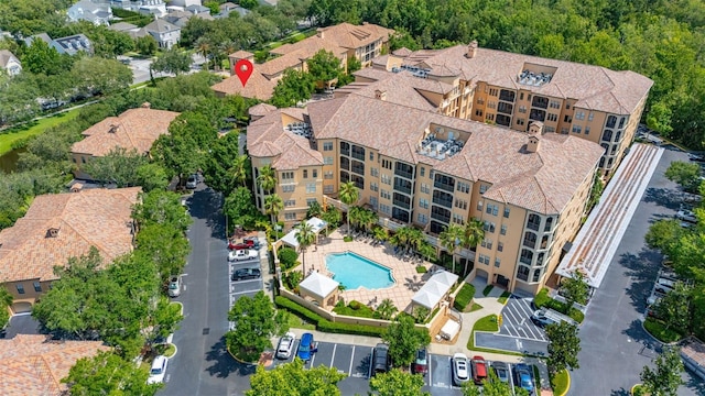 502 Mirasol Cir Unit 103, Kissimmee, FL 34747 - aerial view of property's location featuring a pool