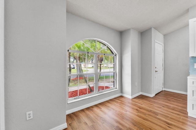6528 Shepherd Oaks Pass, Lakeland, FL 33811 - unfurnished room with vaulted ceiling and light wood-style flooring