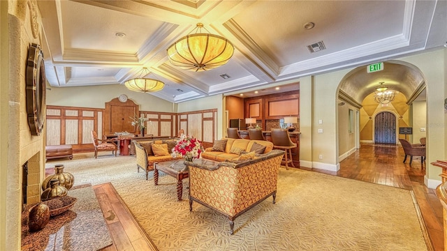 5112 Conroy Rd Unit 24, Orlando, FL 32811 - community lobby featuring ornamental molding and coffered ceiling