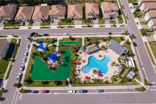 1173 Trappers Trail Loop, Champions Gate, FL 33896 - aerial view of residential area featuring a pool