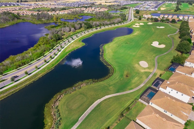 1173 Trappers Trail Loop, Champions Gate, FL 33896 - aerial overview of property's location with a large body of water, a golf course, and nearby suburban area