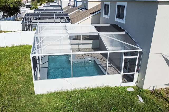 1101 Sandestin Way, Orlando, FL 32824 - view of pool featuring glass enclosure