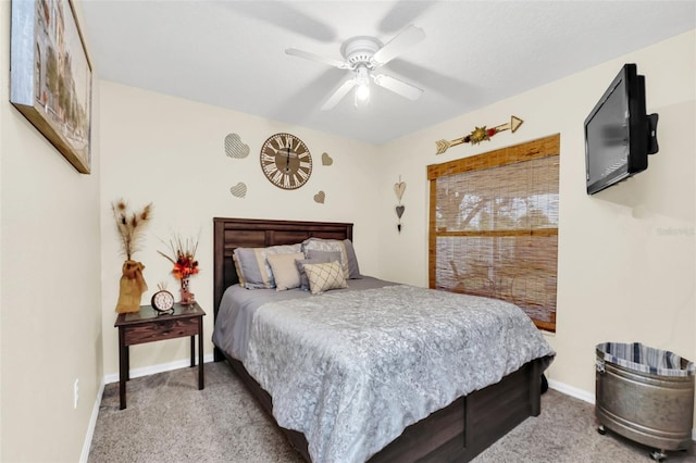 4828 Jeanette Ct, Saint Cloud, FL 34771 - carpeted bedroom with baseboards and ceiling fan