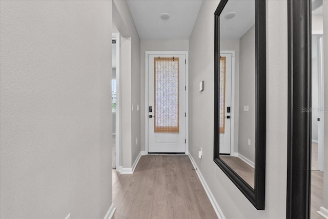 1717 Hilltop Dr, Dundee, FL 33838 - entryway featuring light wood finished floors and baseboards