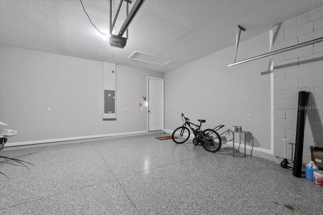 1717 Hilltop Dr, Dundee, FL 33838 - garage with electric panel and a garage door opener