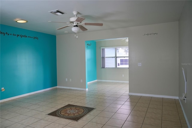 926 Chula Ct, Lady Lake, FL 32159 - empty room featuring ceiling fan and light tile patterned flooring