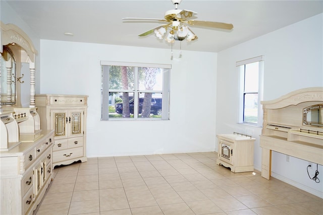 926 Chula Ct, Lady Lake, FL 32159 - bedroom featuring light tile patterned floors and ceiling fan
