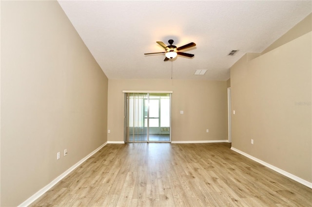 1749 Christina Lee Ln, Saint Cloud, FL 34769 - spare room featuring a ceiling fan and light wood-style floors
