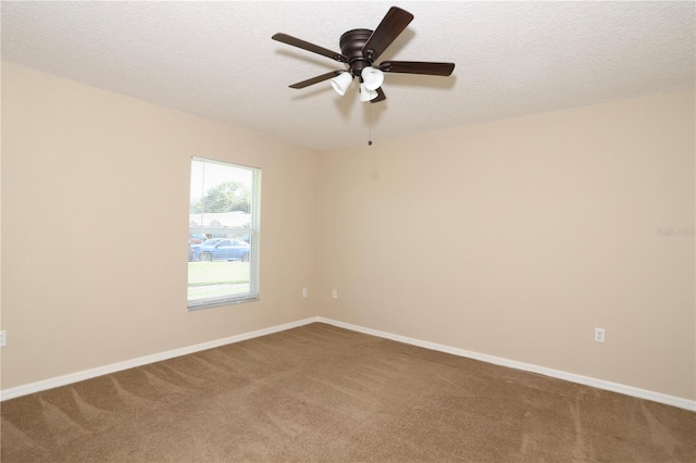 1749 Christina Lee Ln, Saint Cloud, FL 34769 - empty room with carpet flooring, ceiling fan, and a textured ceiling