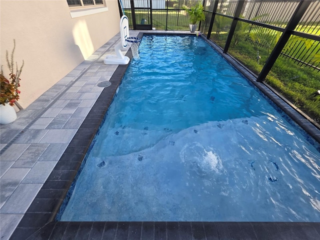 2853 Willowseed Ln, Saint Cloud, FL 34772 - view of swimming pool with glass enclosure